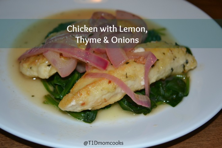 rustic chicken with onions over spinach (1)T C